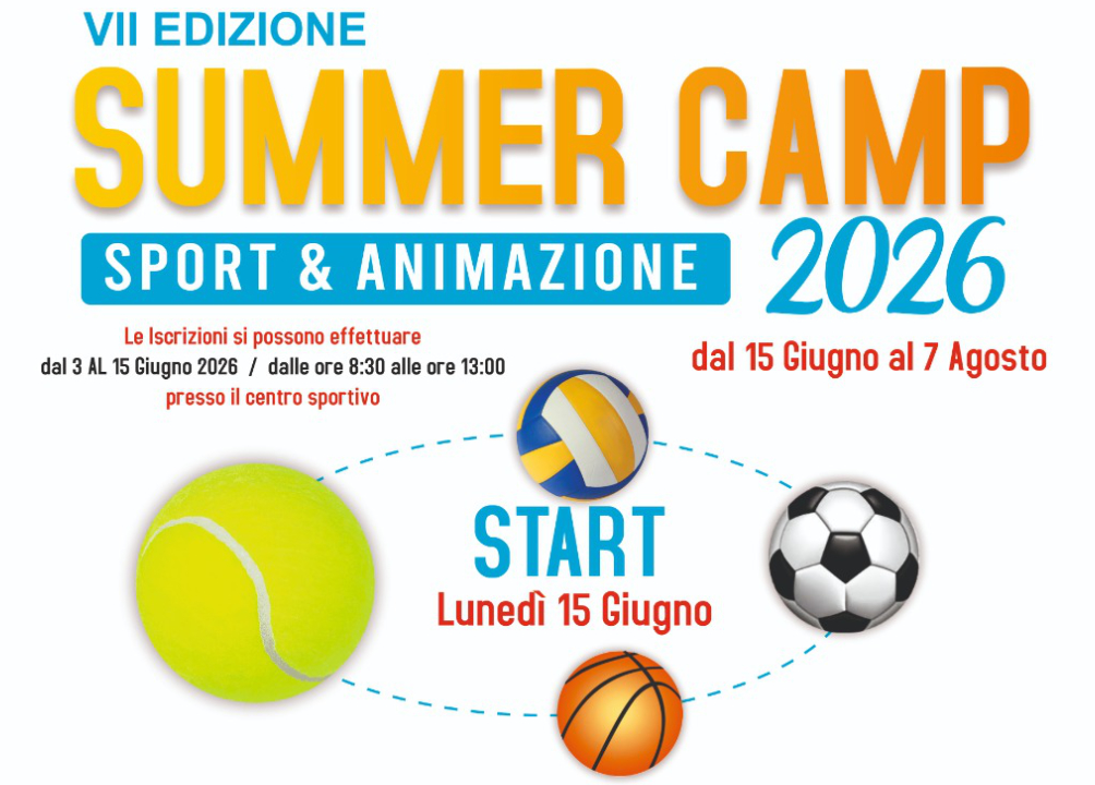 VII Edizione Summer Camp 2026: Sport, Animazione e Divertimento ad Apice!